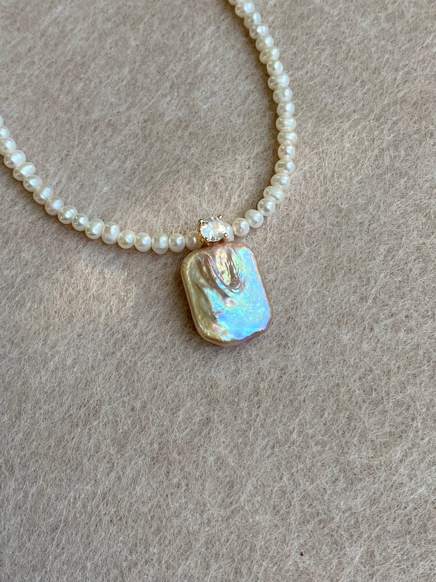 Elegant Dainty Natural freshwater baroque pearl pendant necklace custom made pendant choker necklace birthday gift for her anniversary gift