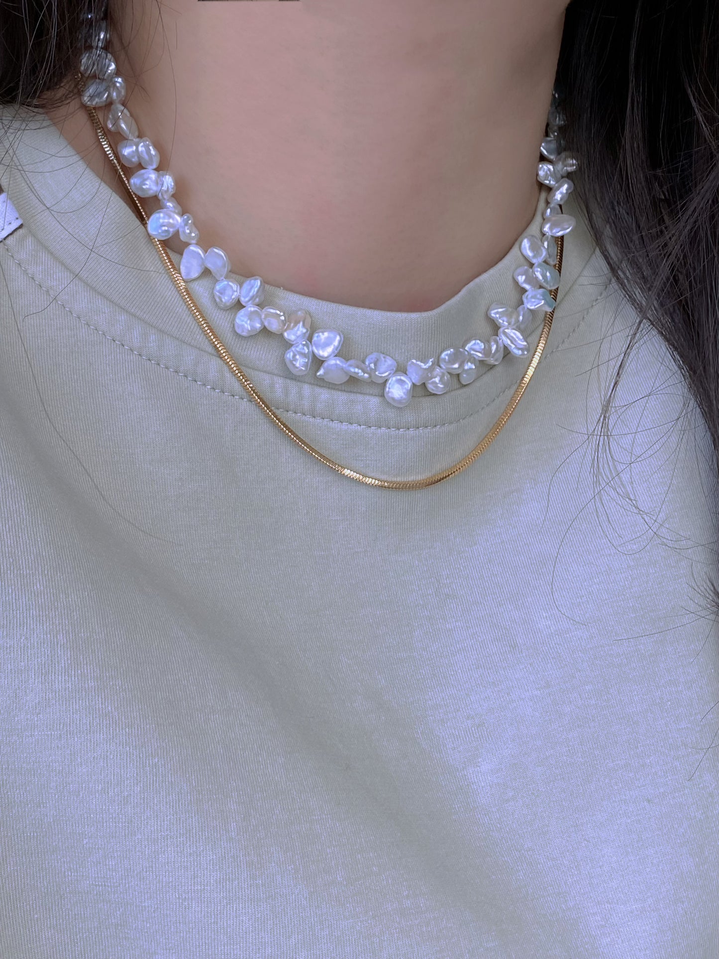 Blooming Flowers Layering Pearl Choker Elegant Baroque Pearl Jewelry Statement Pearl Necklace anniversary gift for her Bridesmaid Gift