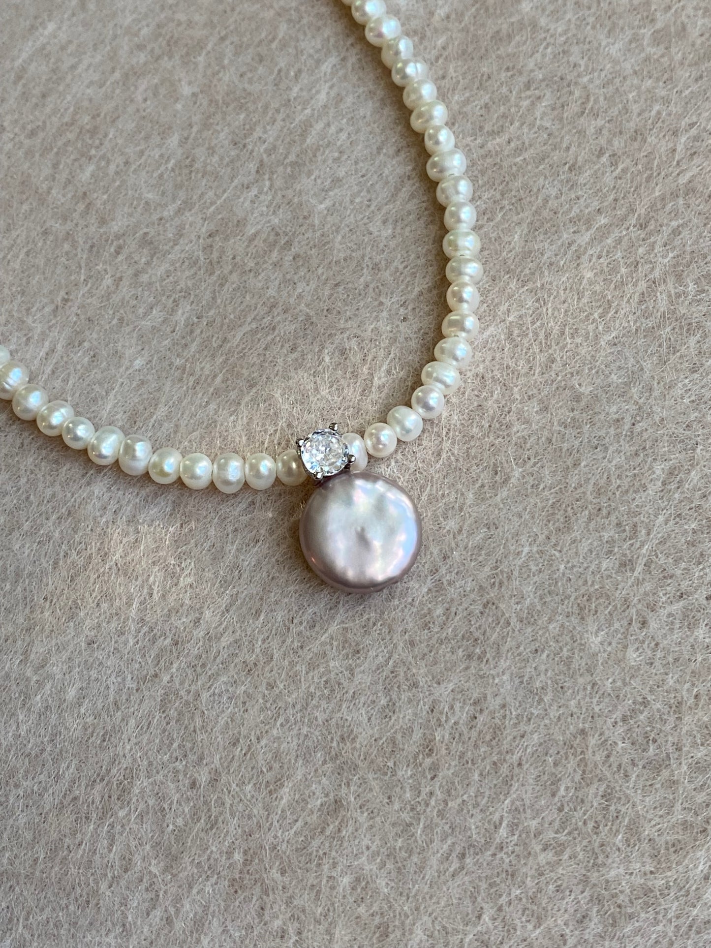 Elegant Dainty Natural freshwater baroque pearl pendant necklace custom made pendant choker necklace birthday gift for her anniversary gift