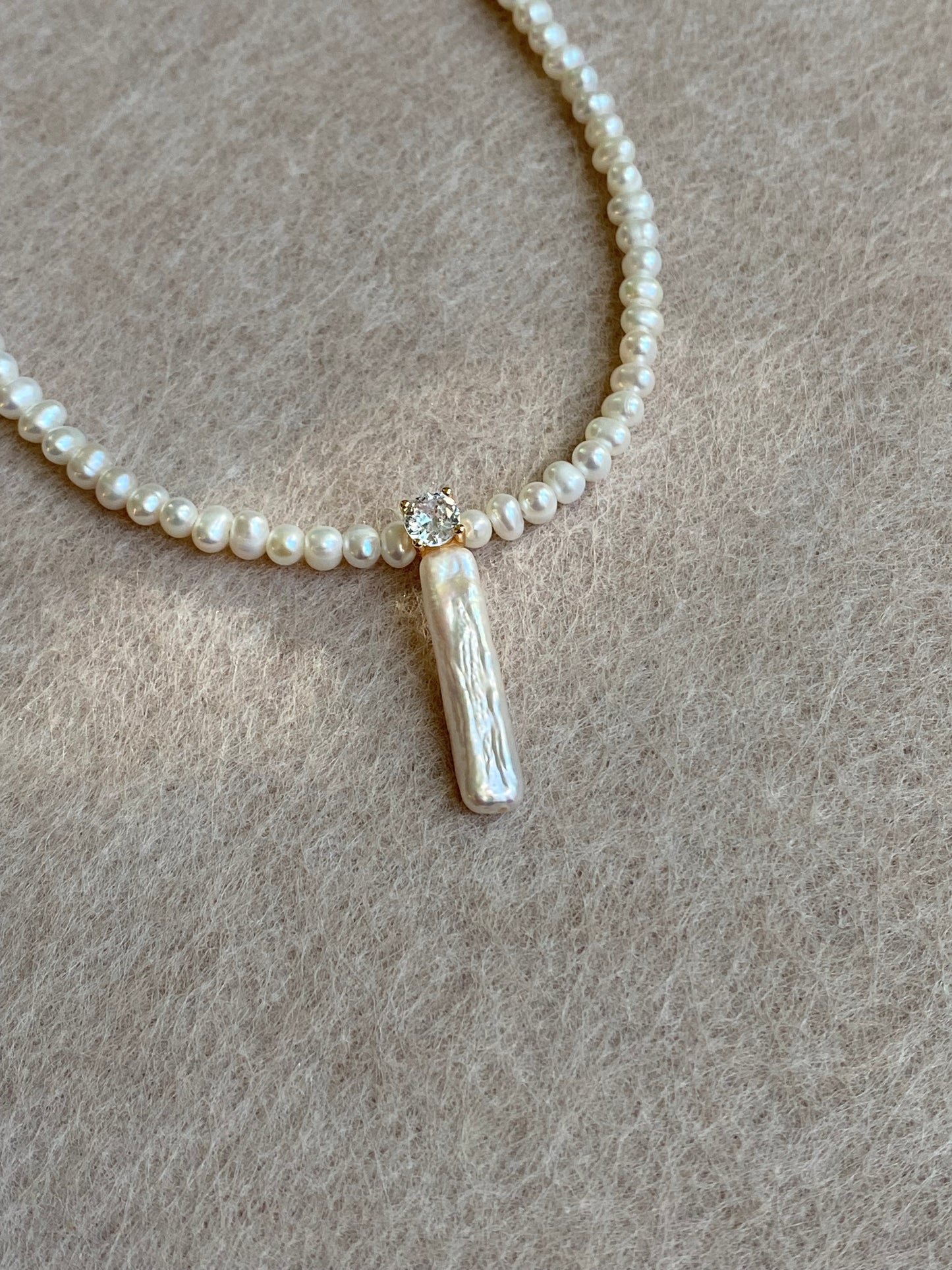 Elegant Dainty Natural freshwater baroque pearl pendant necklace custom made pendant choker necklace birthday gift for her anniversary gift