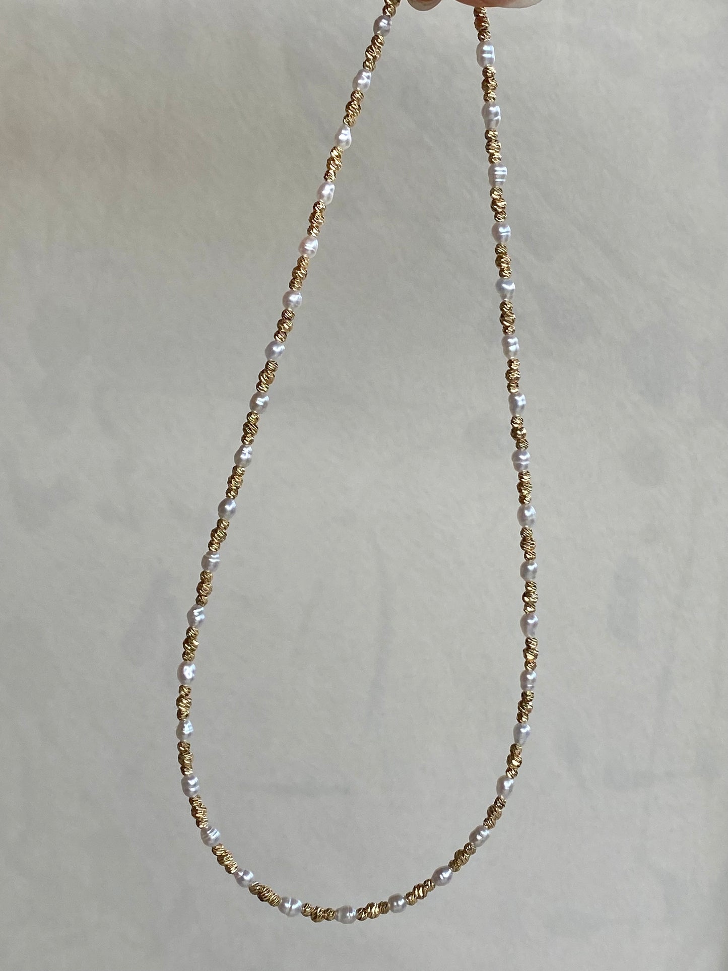 Classic Tiny Pearl Layering Choker Necklace - Timeless Dainty Jewelry - Baroque Pearl Strand - Minimalist Everyday Necklace birthday gift