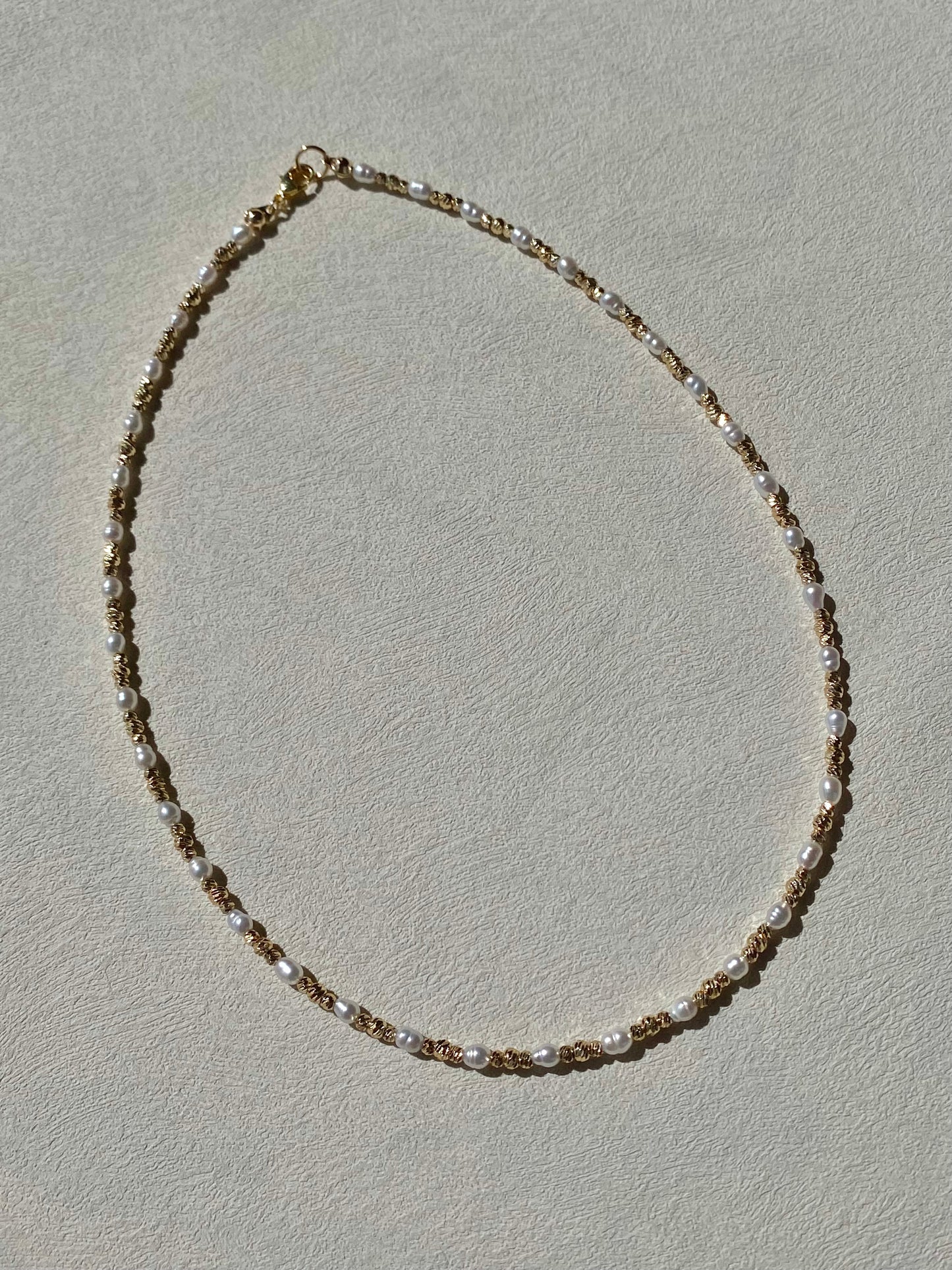 Classic Tiny Pearl Layering Choker Necklace - Timeless Dainty Jewelry - Baroque Pearl Strand - Minimalist Everyday Necklace birthday gift