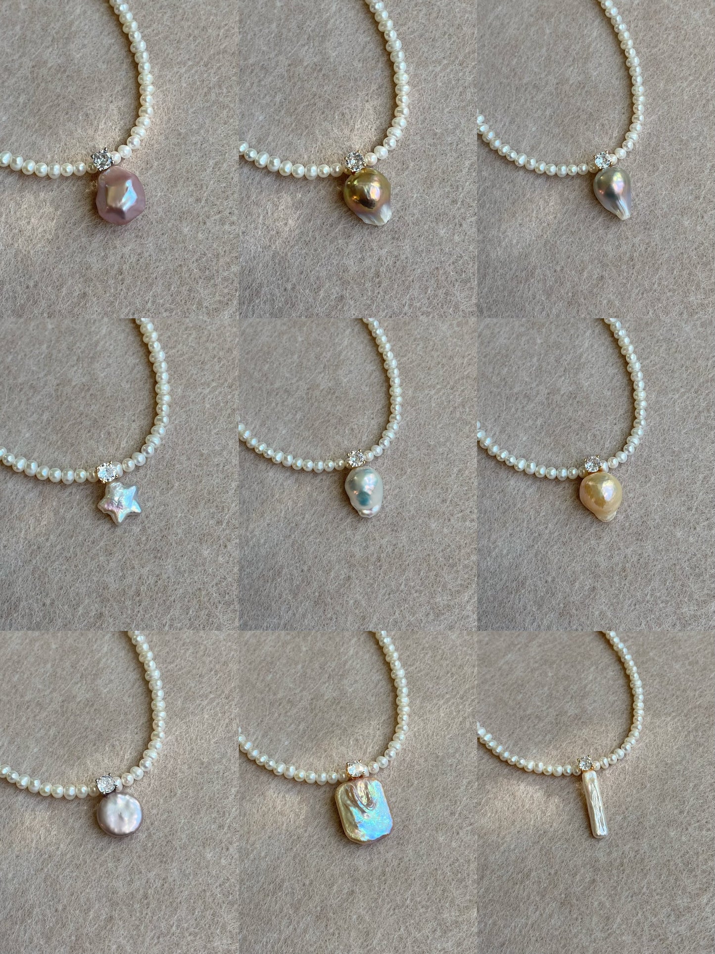 Elegant Dainty Natural freshwater baroque pearl pendant necklace custom made pendant choker necklace birthday gift for her anniversary gift