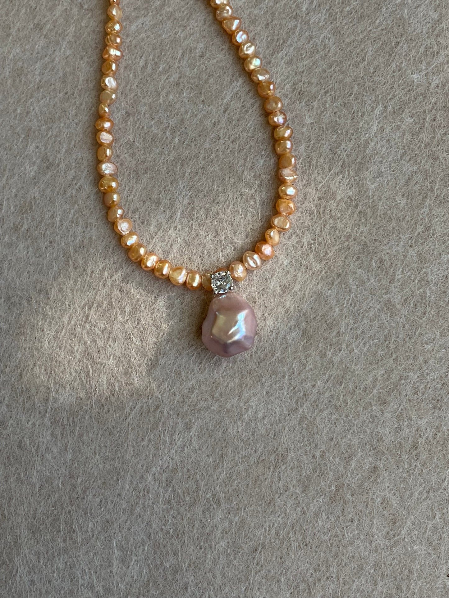 Elegant Dainty Natural freshwater baroque pearl pendant necklace custom made pendant choker necklace birthday gift for her anniversary gift