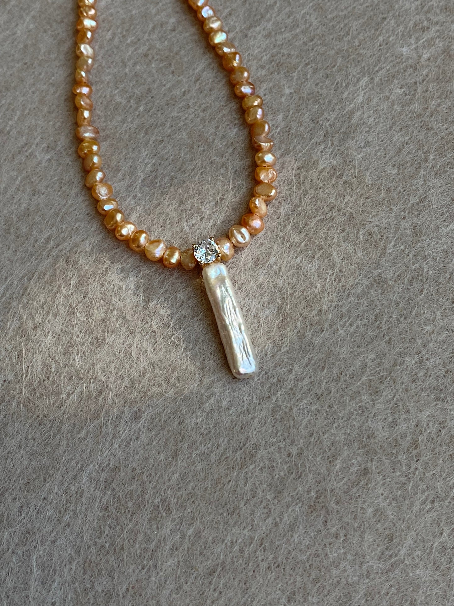 Elegant Dainty Natural freshwater baroque pearl pendant necklace custom made pendant choker necklace birthday gift for her anniversary gift