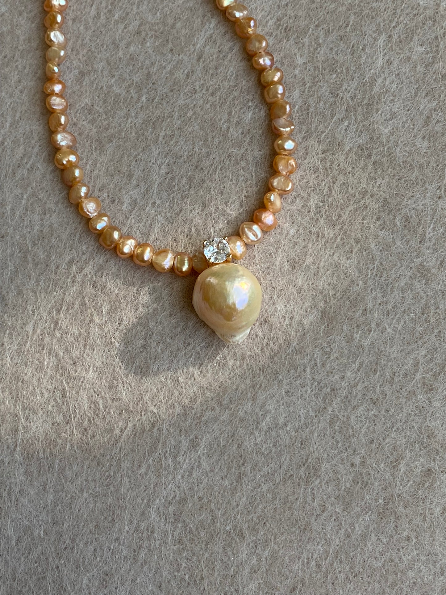 Elegant Dainty Natural freshwater baroque pearl pendant necklace custom made pendant choker necklace birthday gift for her anniversary gift