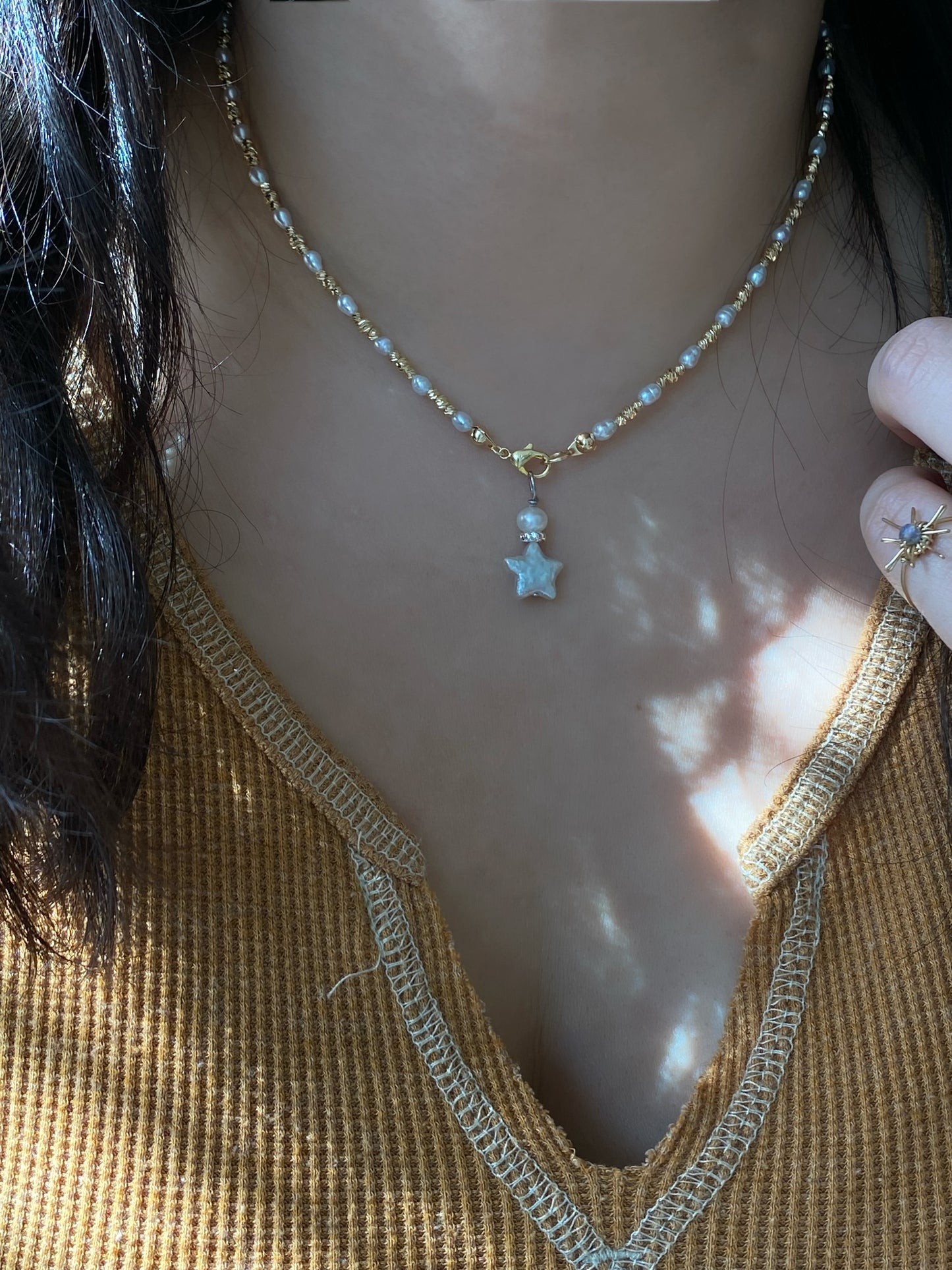 Classic Tiny Pearl Layering Choker Necklace - Timeless Dainty Jewelry - Baroque Pearl Strand - Minimalist Everyday Necklace birthday gift