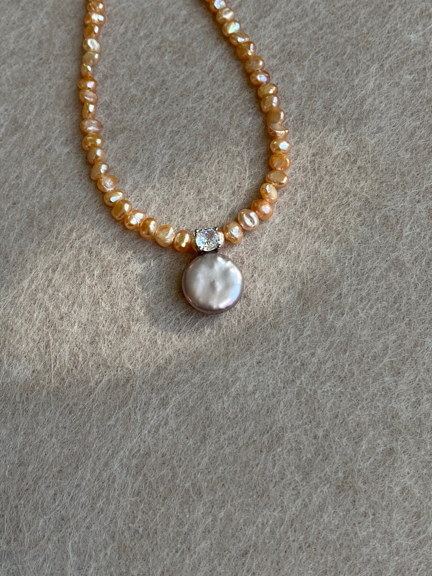 Elegant Dainty Natural freshwater baroque pearl pendant necklace custom made pendant choker necklace birthday gift for her anniversary gift