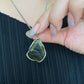 Handcrafted Sterling Silver Moldavite Ring and Necklace Pendant Genuine Moldavite Raw Crystal Pendant