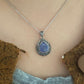 Elegant Natural Tanzanite and Sterling Silver Pendant Necklace - Timeless Luxury Accessory