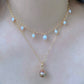 Removable Baroque Pearl Drop Choker – Handmade Freshwater Pearl Necklace