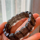 Natural Raw Cintamani Saffordite Tektite bangle Bracelet, wishing stone, Saffordite Tektites, Arizona Tektitest Rectangle beads