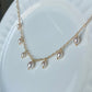 Princess Lace Pearl Necklace  Dainty Freshwater Pearl Drop Necklace Elegant Romantic Gold Choker  Handmade Bridal Jewelry Gift for Her