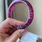 Handcrafted  Super Flash  Natural Lepidolite Bangle Bracelet - Balance Your Spirit and Style