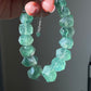 Natural Huge Faceted Fluorite Bracelet - Faceted Raw Stone for Clarity & Protection Healing