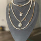 Freshwater pearls baroque shape necklaces collections,Christmas gift