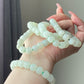 AA  Natural White Jade square bead handmade Bracelet Best lucky Gift for her,gift for Mom,meditation crystal bracelet gift for him