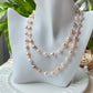 Natural freshwater pearl candy baroque nuggest stone multiple use long necklace,gift for her