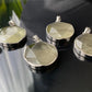 Natural Hand crafted Libyan Desert Glass Meteorite Pendant | Sterling Silver Faceted Healing Jewelry