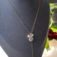 Freshwater pearl flower petal shape dangle pendant necklace,gift for her,holiday gift