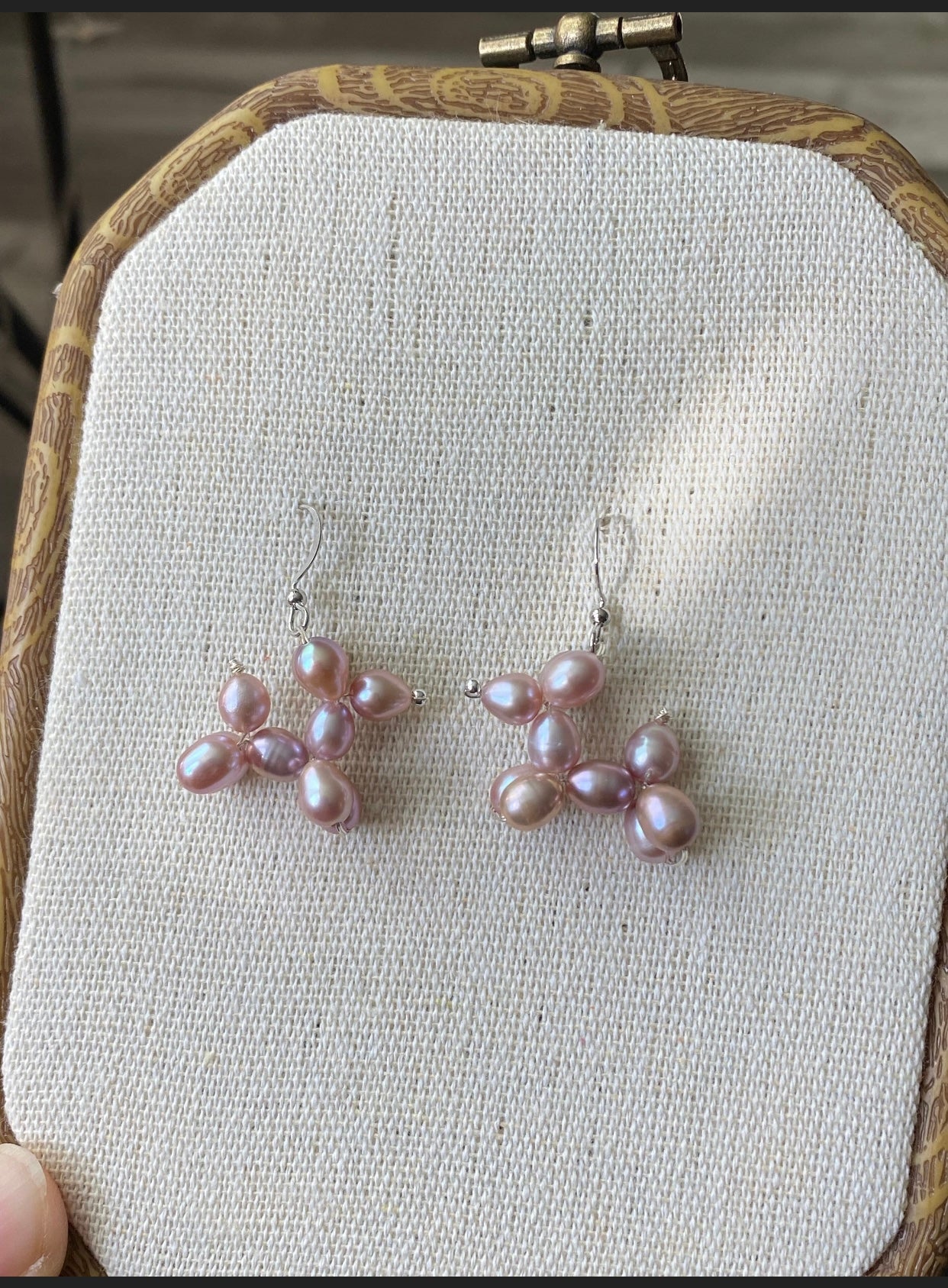 Freshwater pearls bubble dog balloon dog handmade dangle earring,gift for her, christmas gift