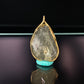 Hand Craft Libyan Desert Glass 925 Sterling Silver 18k Gold-Plated Handmade Pendant – Protection & Transformation Crystal