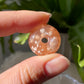 TOP grade Cherry Blossom Agate Peace Buckle donut shape Pendant - Multi-Use Healing Stone for Serenity & Protection