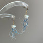 Jellyfish Pearl Earrings – Handmade Baroque Pearl Ocean Jewelry, Unique Sea-Inspired Earrings, Statement Earrings for Mermaid Lovers