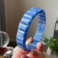 AAAAA Grade Natural Blue Kyanite rectangle bead bracelet，bangle bracelet,gift for her,Clarity & Growth