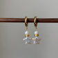 Best Wishing Bottle Pearl Earrings Baroque Pearl Star Dangle Earring Detachable Pendant 3-in-1 Necklace & Earrings Dreamy Gift for Her