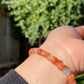 Natural Arusha Sunstone super shinning Fire Smoothie Round Bangle Bracelet-Radiate Positive Energy and Joy