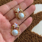 Celestial Crab Pearl Pendant – Gold Crab Baroque Pearl Necklace, Ocean Lover Gift, Cancer Zodiac Jewelry, Handmade unique star Necklace