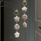 Blossom Love: Cherry Blossom Baroque Freshwater Pearl Earrings  Spring Romance-Best Valentine's Day gift