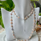 Natural freshwater pearl candy baroque nuggest stone multiple use long necklace,gift for her