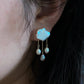 Fancy fun Cloudy and rain drop baroque pearls stud earring-gift for her,birthday gift-Hand pick each pieces