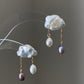 Fancy fun Cloudy and rain drop baroque pearls stud earring-gift for her,birthday gift-Hand pick each pieces