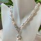 Rare pearl handmade Jewelry necklace with removable baroque pearl Necklace,anniversary gift