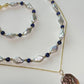 Porcelain Harmony: Unisex Gold-Set lapis lazuli & Pearl Jewelry Inspired by Ancient Art