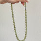 High Grade Natural Light Green Smooth Round Lucky Jade Bead Necklace | birthdays Gift|  anniversaries gift-mothers day gift for her-翡翠-ヒスイ