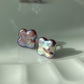 Whispers of Dream Natural baroque star,butterfly,lucky clover,heart sterling silver stud earring