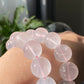 Jumbo size Starlight Rose Quartz Bracelet- Enhance Your Wellbeing with Natural Healing Crystals