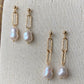 Natural baroque pearls 8 baroque dangle drop earring