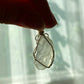 Natural Libyan Gold Tektite/Libyan Desert Glass Raw rock high energy wire pendant-