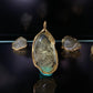 Hand Craft Libyan Desert Glass 925 Sterling Silver 18k Gold-Plated Handmade Pendant – Protection & Transformation Crystal
