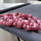 Natural High Grade Rhodochrosite, Faceted Barrel Shape,Pork Belly , Stretchy BraceletGift for loverDiamond Shine-bootsing &Balancing