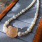 Natural handcraft flower agate kitty cat head with freshwater pearl necklace-Unique Gemstone Elegance