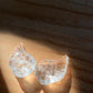 Handcraft Natural white crystal in wing shape DIY beads set