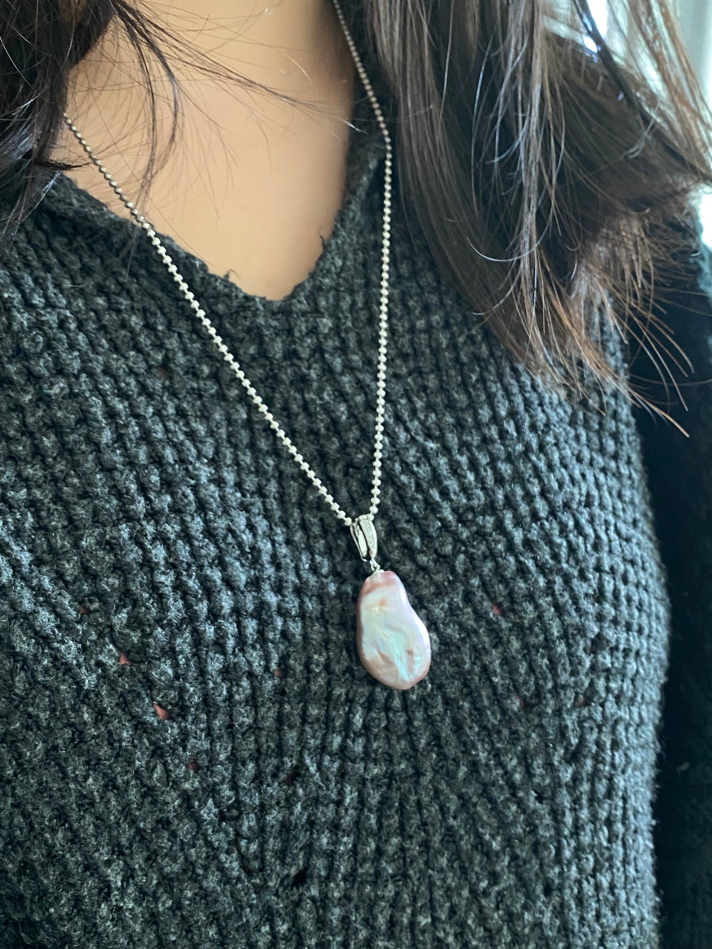 Removable Baroque Pearl Pendant | Symbol of Unique Love | Versatile Romantic Jewelry