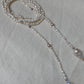 Handmade Freshwater Baroque Pearl Long Necklace 47" Multi-Way Wrap Lariat Pearl Necklace