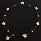 Celestial Baroque Pearl Star Necklace Adjustable Versatile Choker,Customizable Y Necklace, Elegant Handmade Jewelry, Minimalist Gift for Her